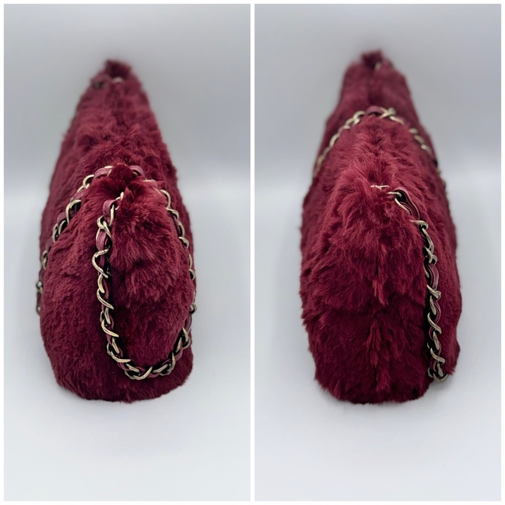 Chanel Vintage Rabbit Fur Coco Mark Chain Shoulder Bag - Picture 2 of 16